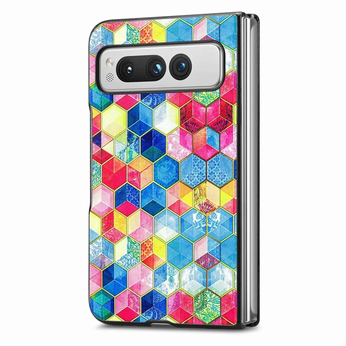 Lene Multi-Coloured Painted Leather Case for Google Pixel Fold