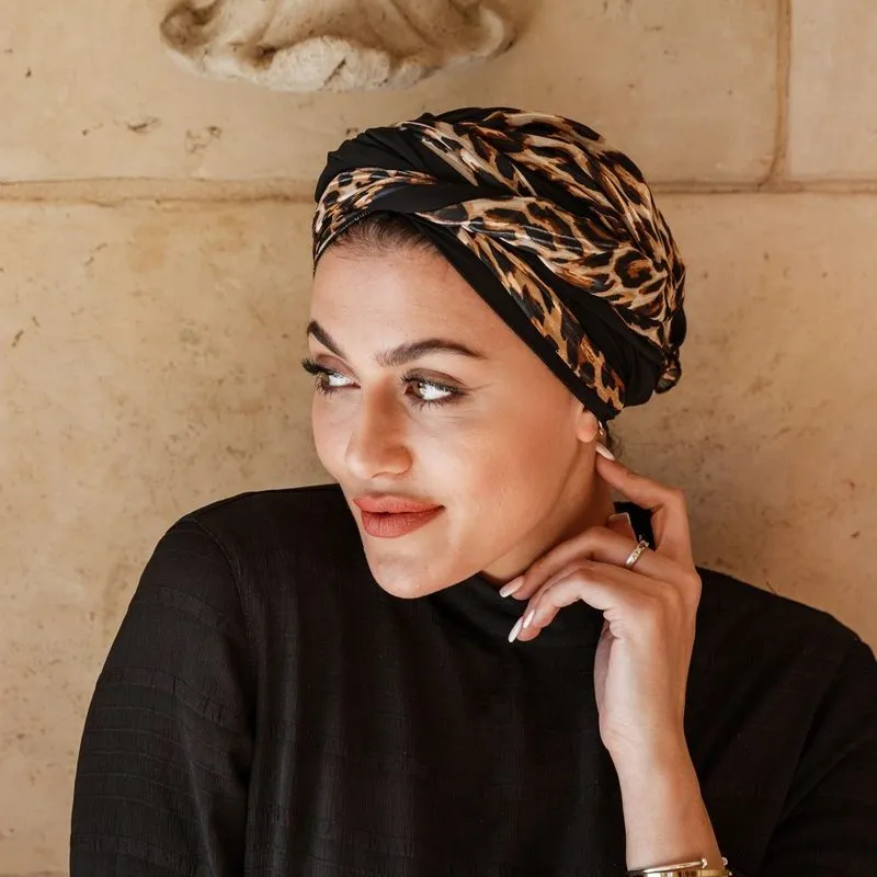 Leopard Spin Turban