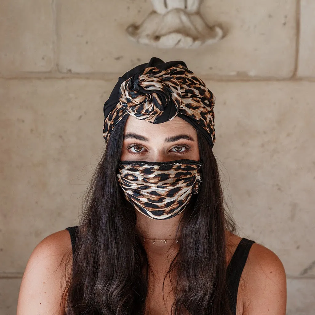 Leopard Spin Turban