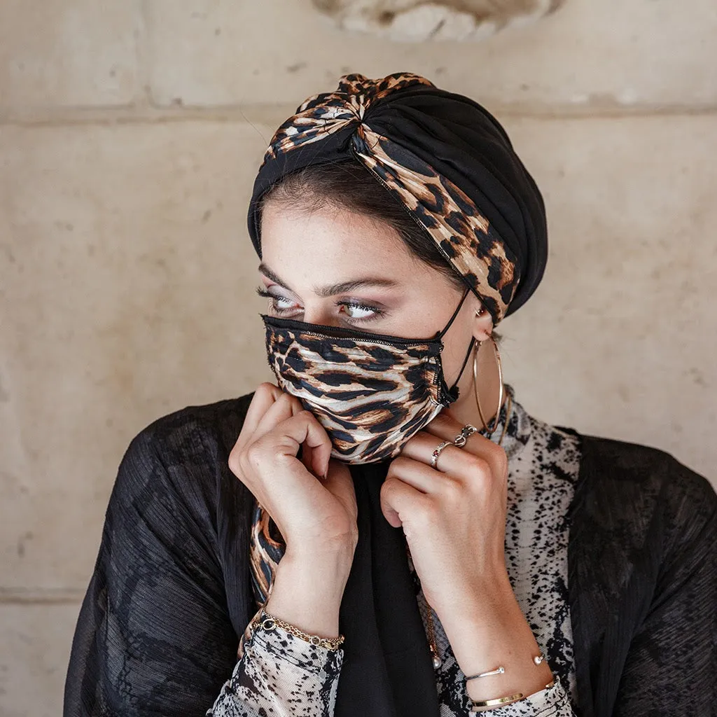 Leopard Spin Turban