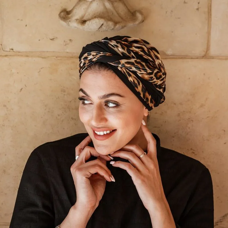 Leopard Spin Turban