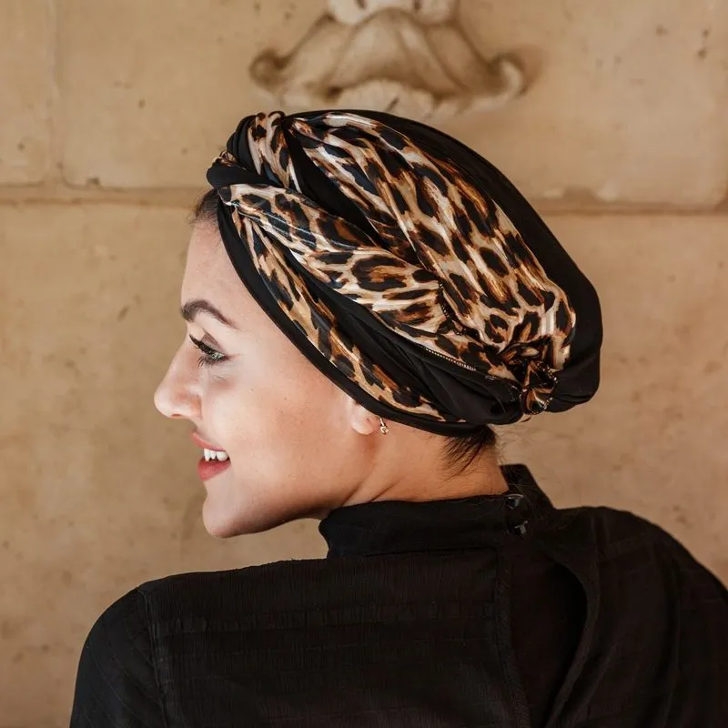 Leopard Spin Turban