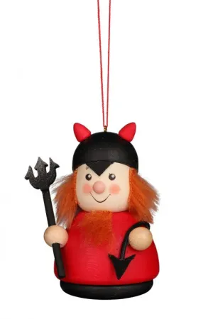 Little gnome Christmas tree decoration - Trick or Treater in Devil Costume