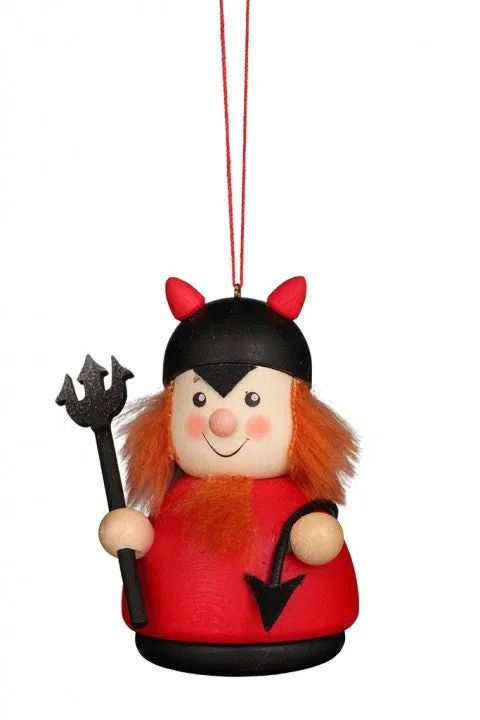 Little gnome Christmas tree decoration - Trick or Treater in Devil Costume