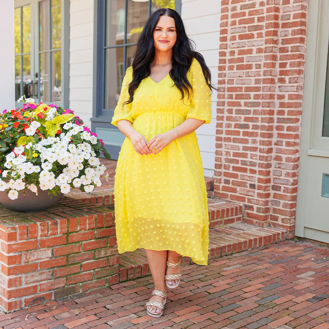 Looking Chic Dress, Yellow