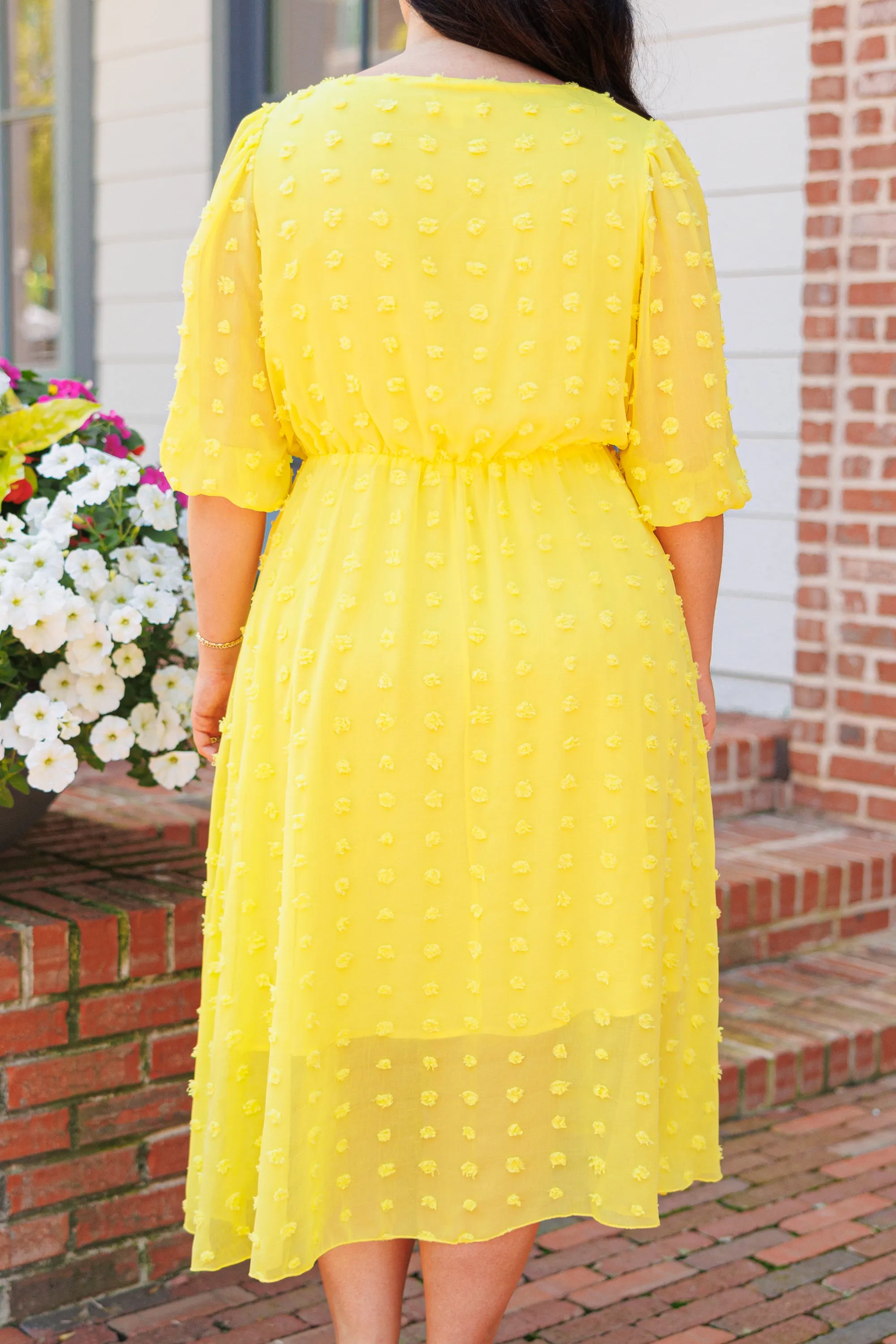 Looking Chic Dress, Yellow