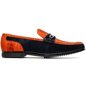 Marco Di Milano Hugo Osl Ostrich Leg and Rubber Orange-navy