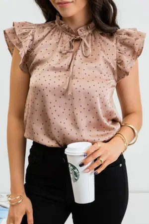 Mauve Diamond Dot Top