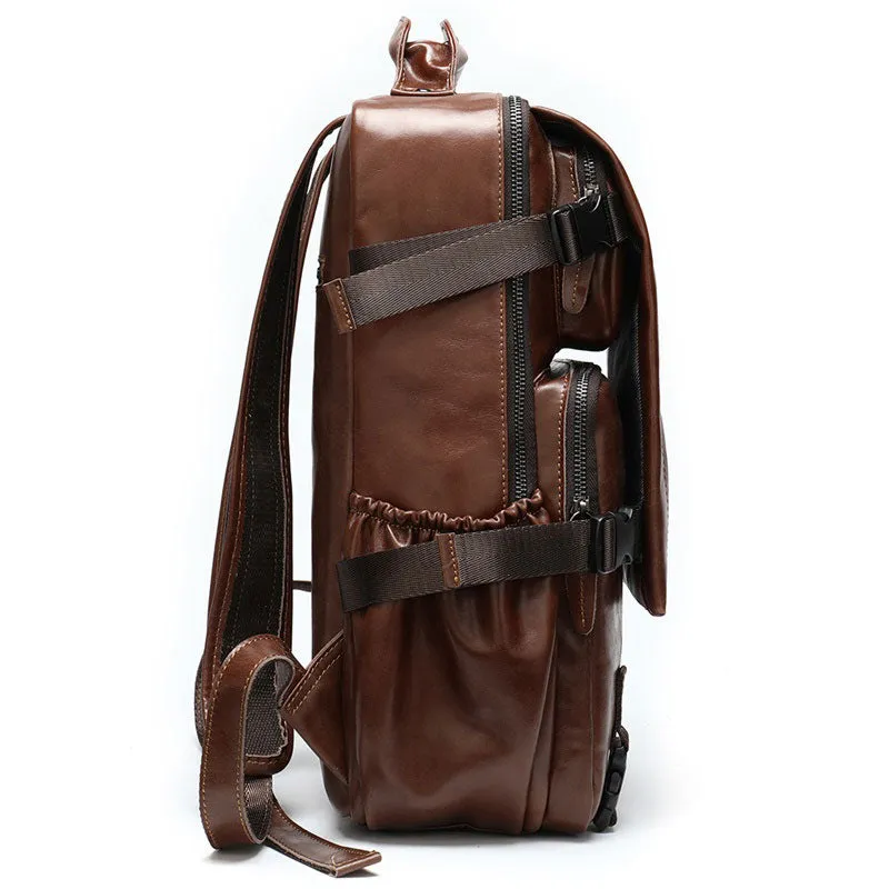 Men's Leather Backpack for EDC