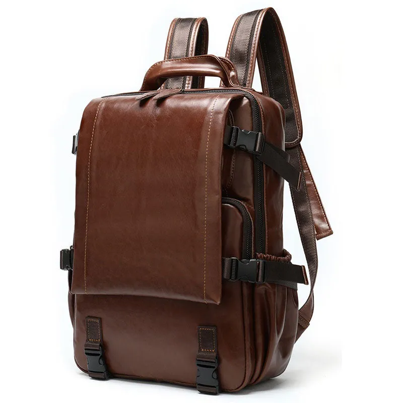 Men's Leather Backpack for EDC