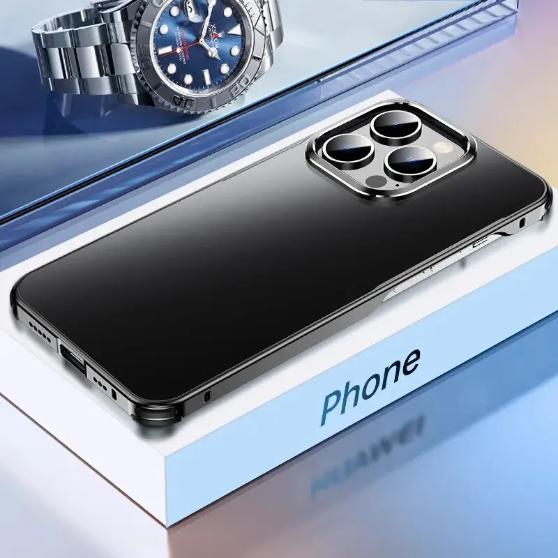 Metal Aluminium Alloy Ultra Thin Frosting Phone Case For iPhone