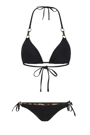 Midnight Cobra Triangle Bikini Top