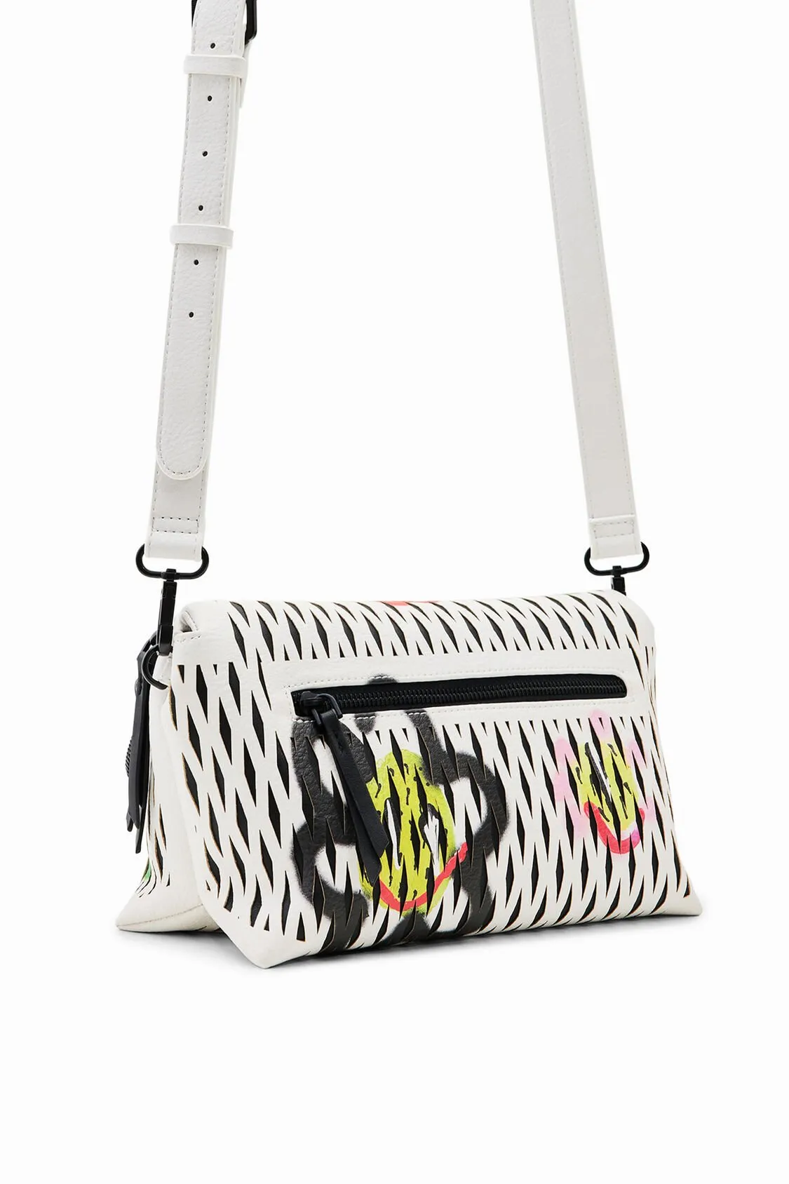 Midsize die-cut suns crossbody bag women