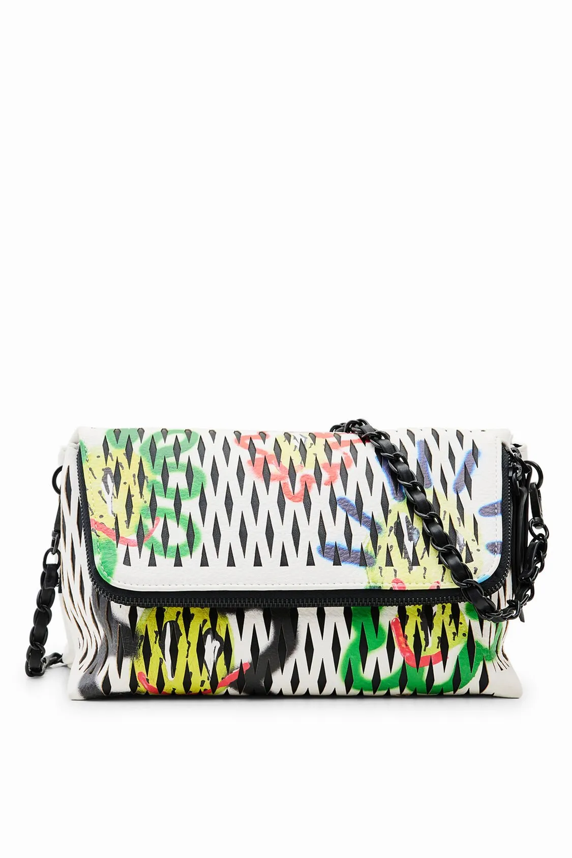 Midsize die-cut suns crossbody bag women