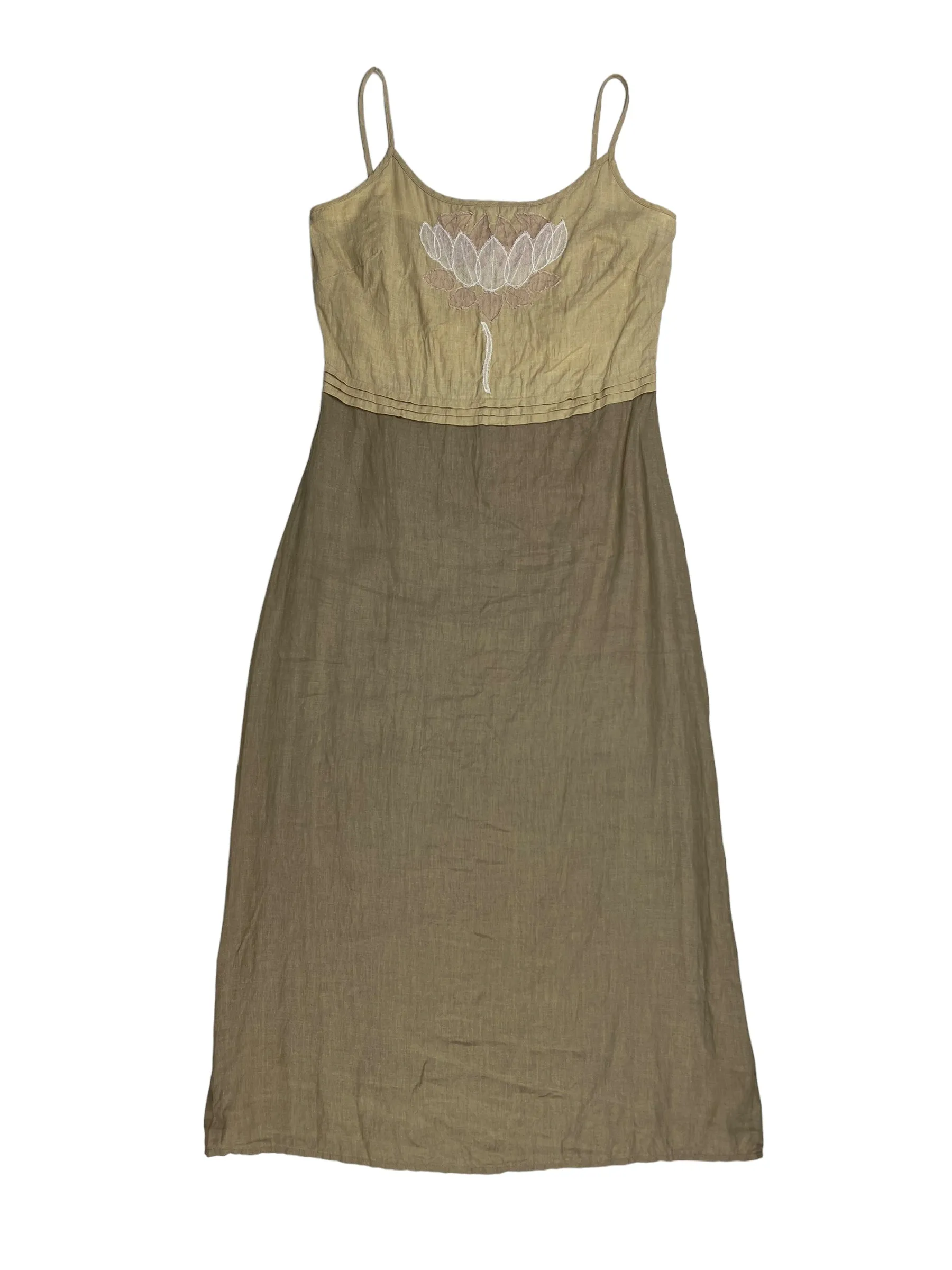 Moschino 1990s beige maxi dress