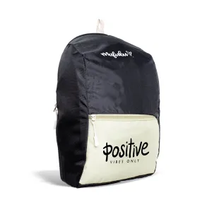 Nano Backpack 15 Ltr Positive Vibes Only Black   Pistachio