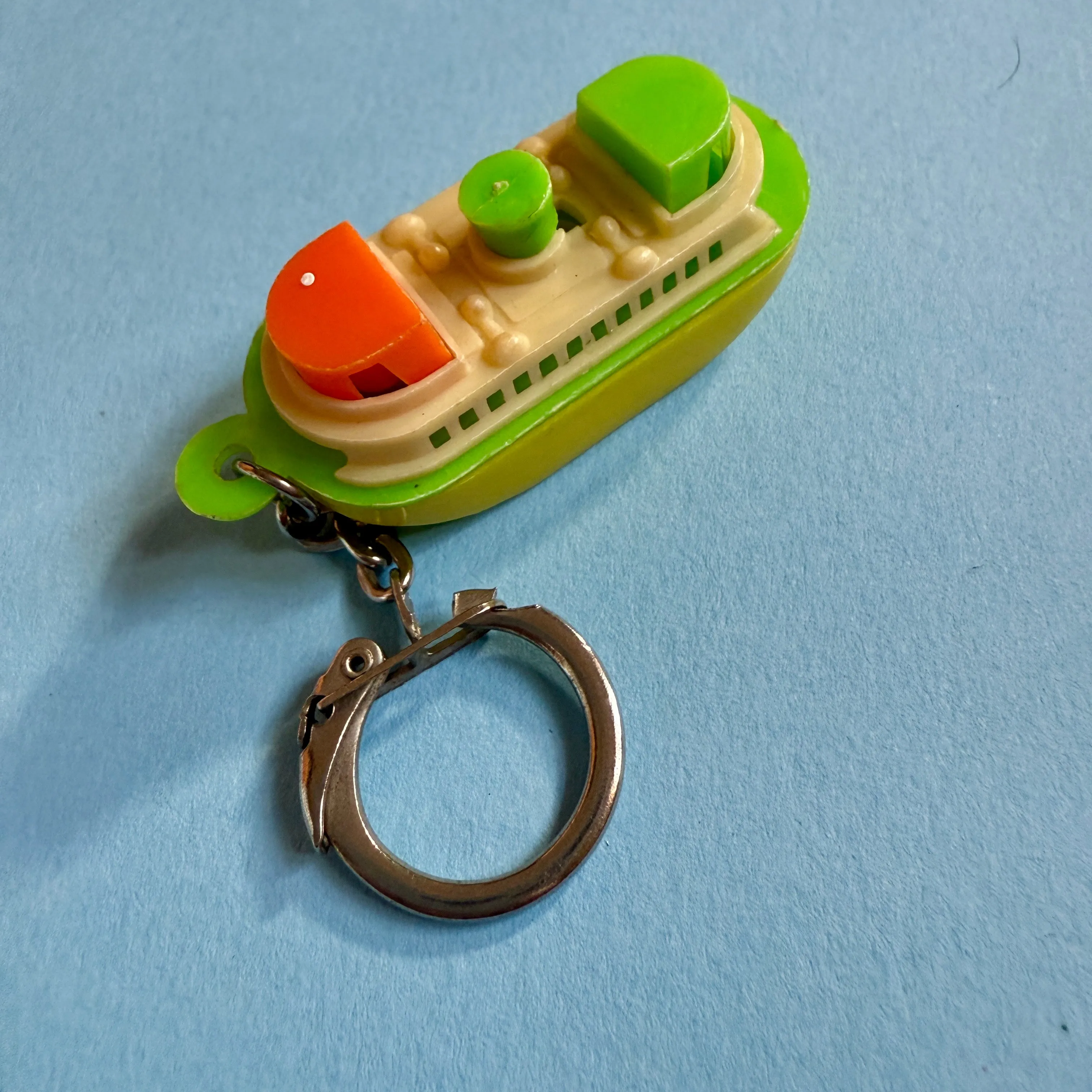 Neon 80s mini ship charm