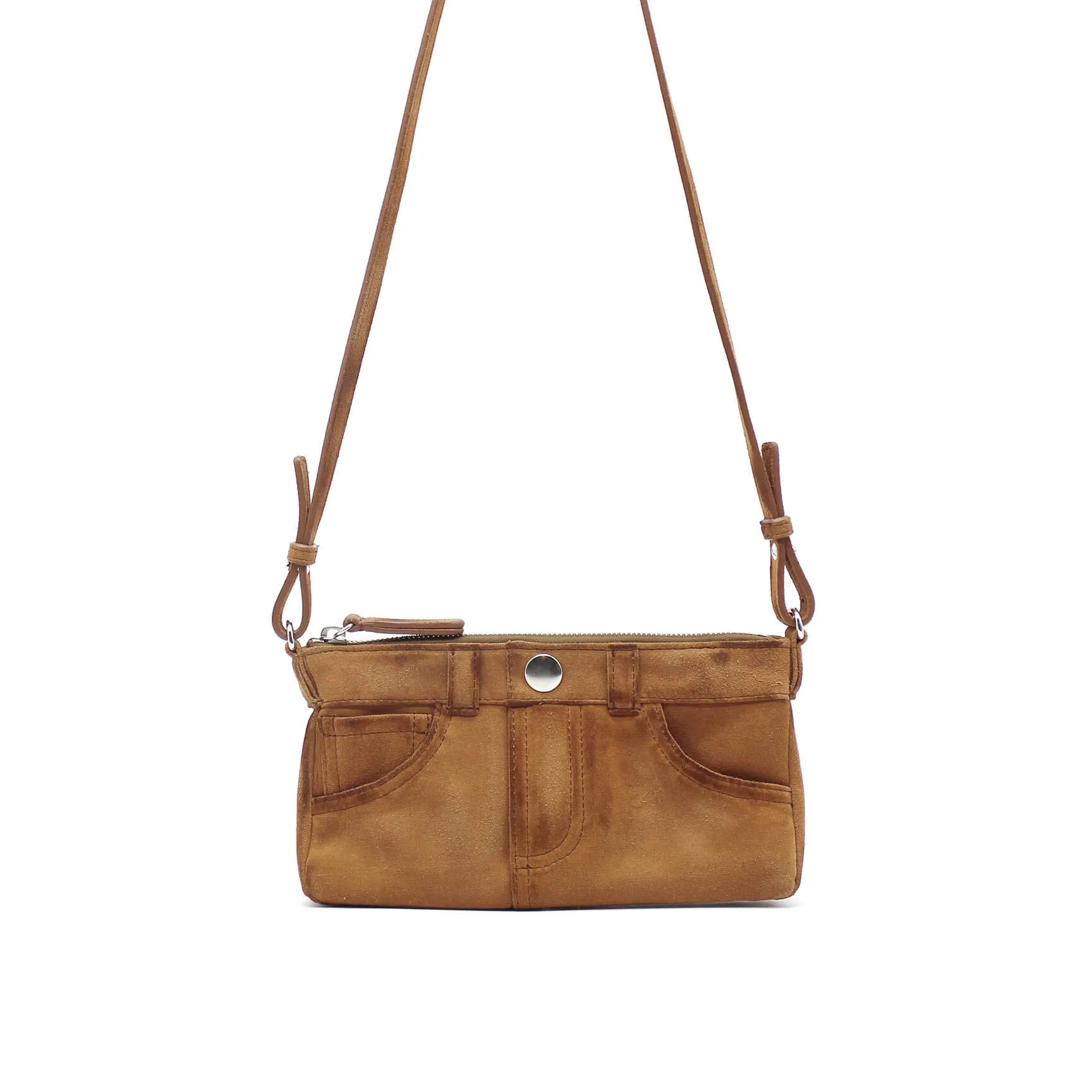 Nina pocket bag in suede leather