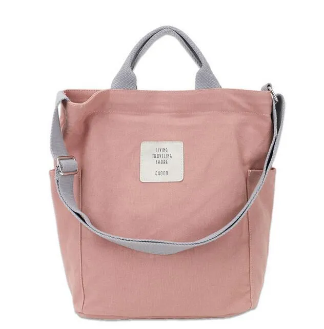 Pastel Aesthetic Canvas Tote Bag