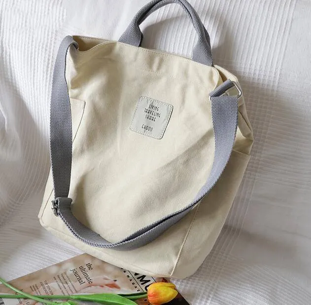 Pastel Aesthetic Canvas Tote Bag