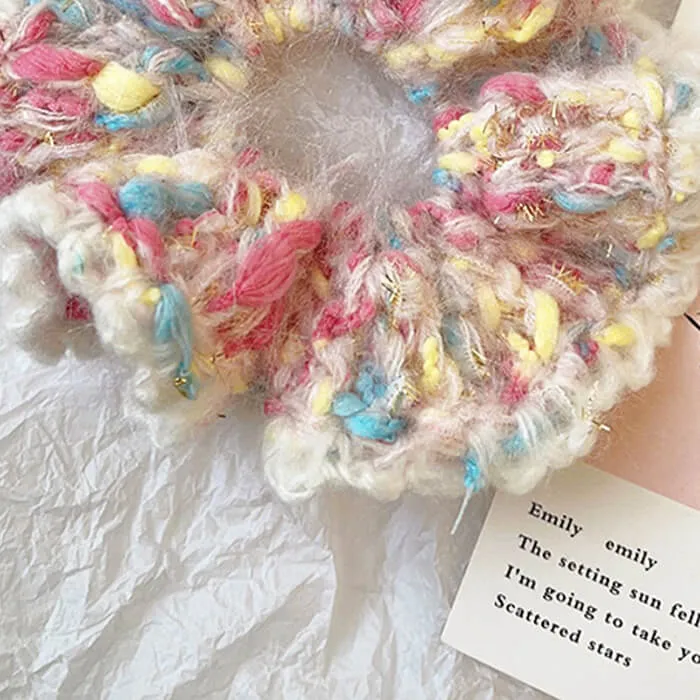 Pastel Crochet Scrunchie