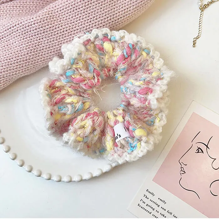 Pastel Crochet Scrunchie