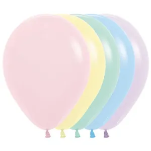 Pastel Matte Balloons - 25 Pkt