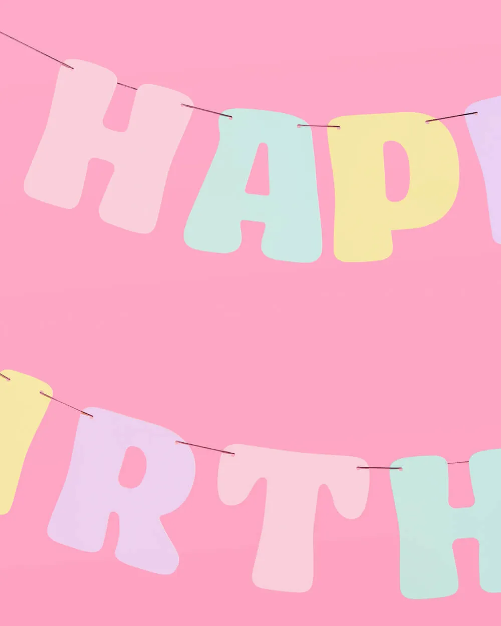 Pastel Party Banner - matte pastel banner