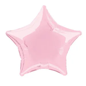 Pastel Pink Star Foil Balloon 50cm