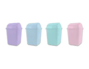 Pastel Plastic Swing Top Bin