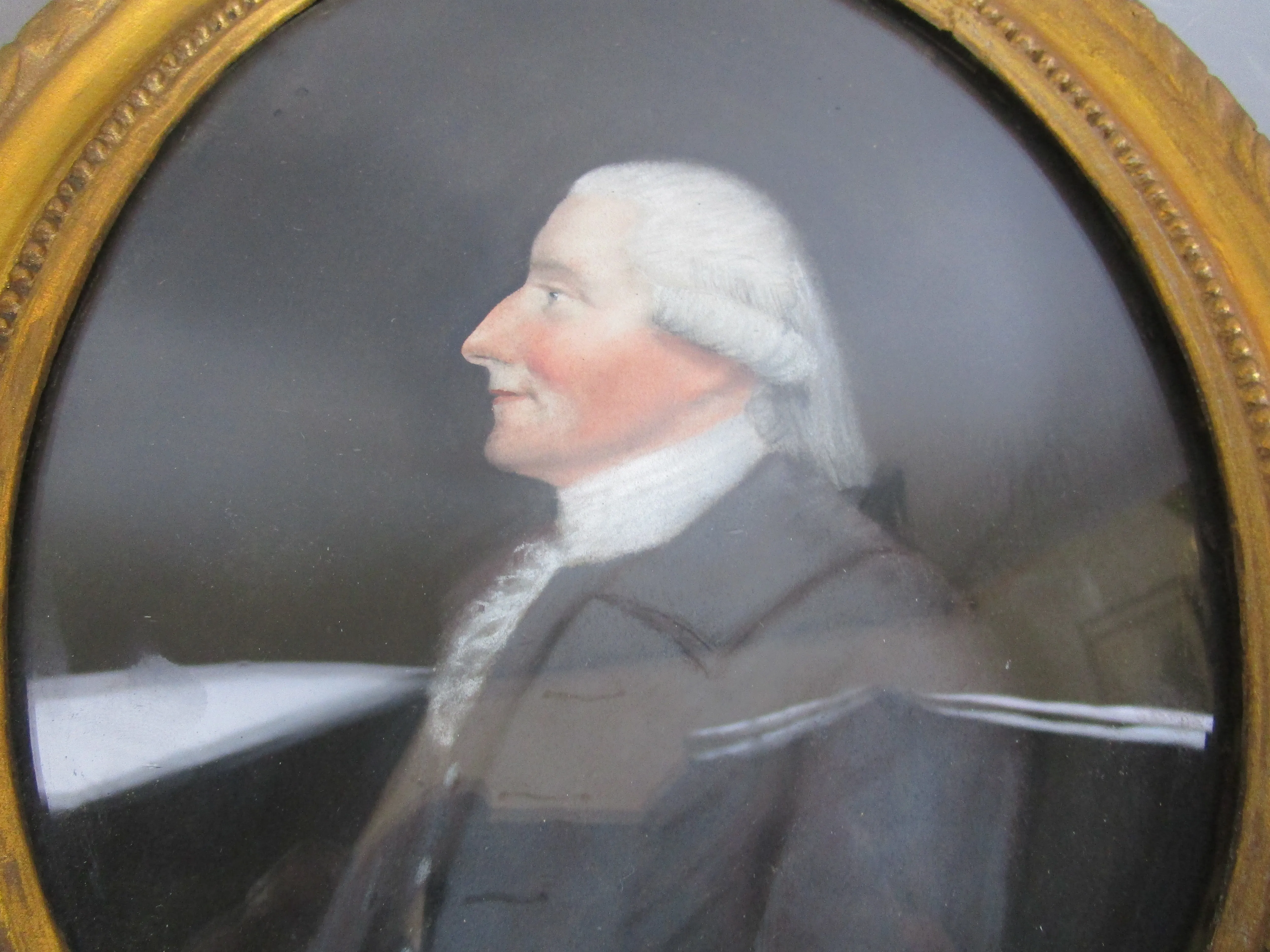 Pastel Portrait Of Mr Debues Antique Georgian c1770