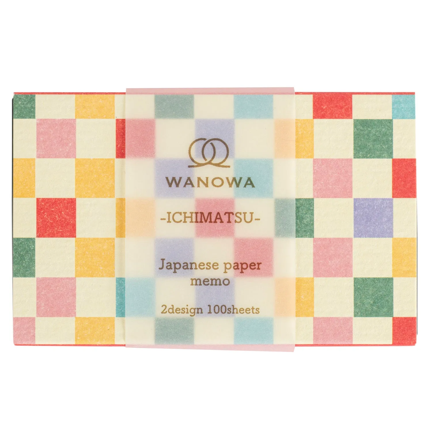 Pastel Squares Japanese Paper Memo Box