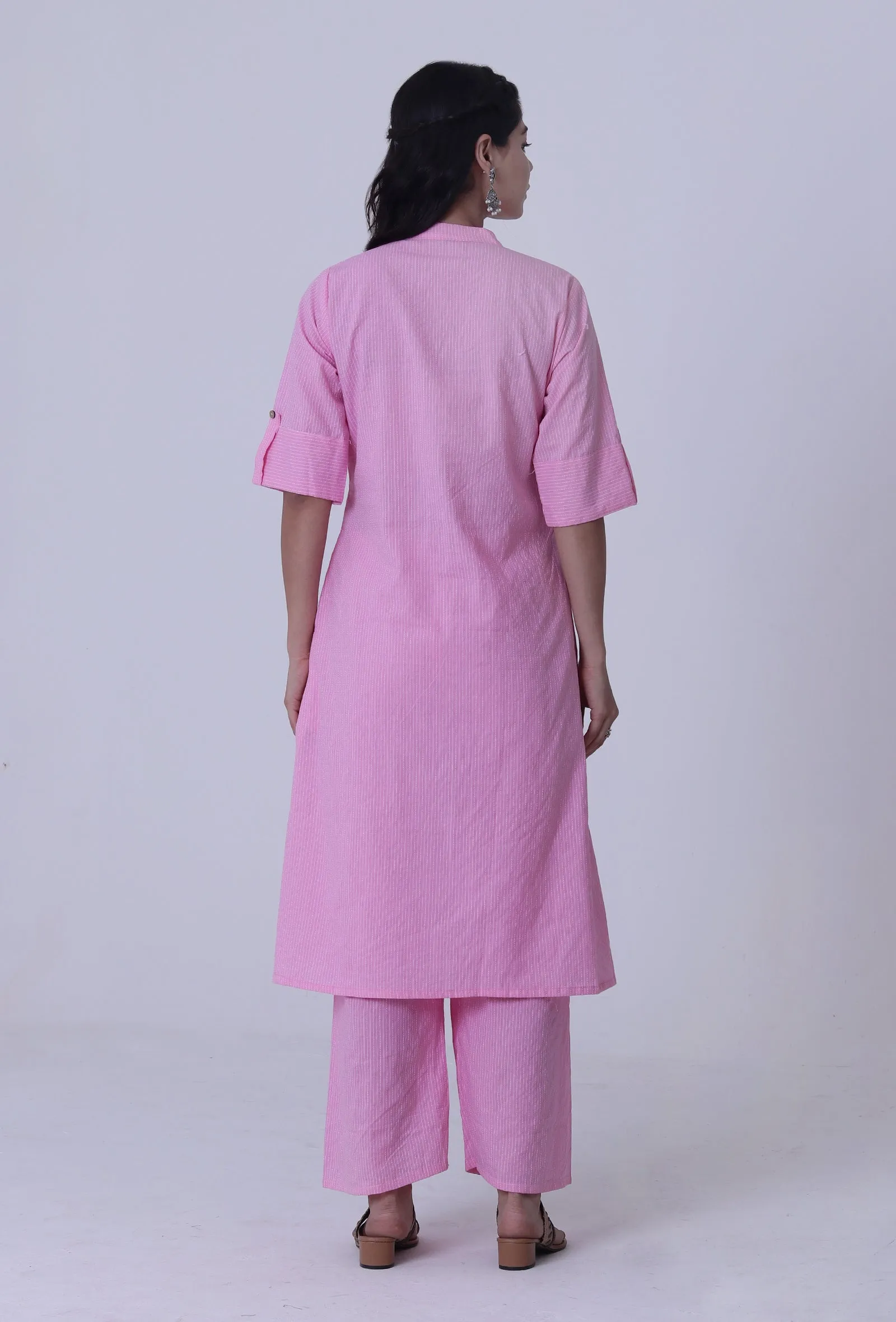 Pastel Violet Cotton Kurti