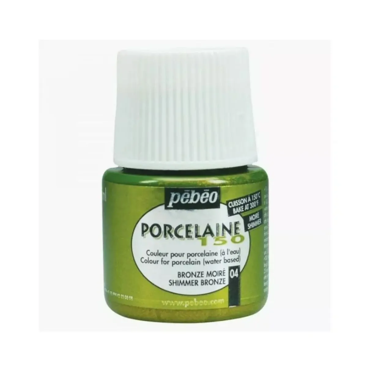 Pebeo Porcelaine 150 Ceramic Paint - Shimmer Bronze