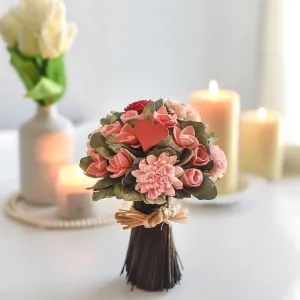 Pink Elegance Dried Flower Bouquet