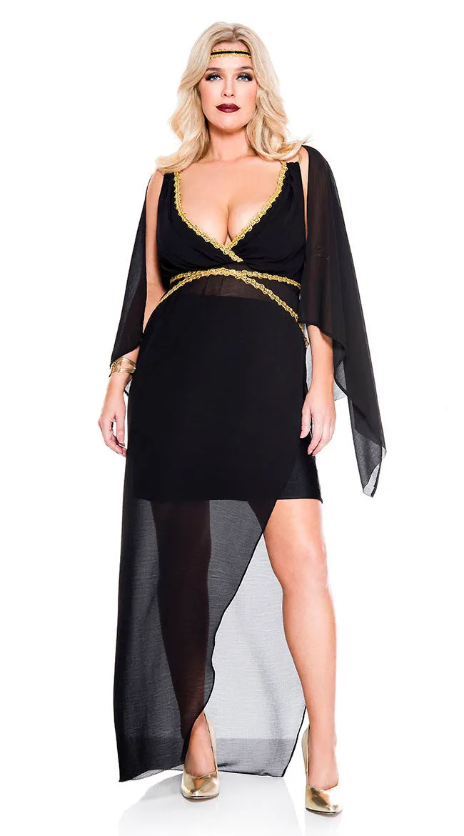 Plus Size Gorgeous Midnight Goddess Costume