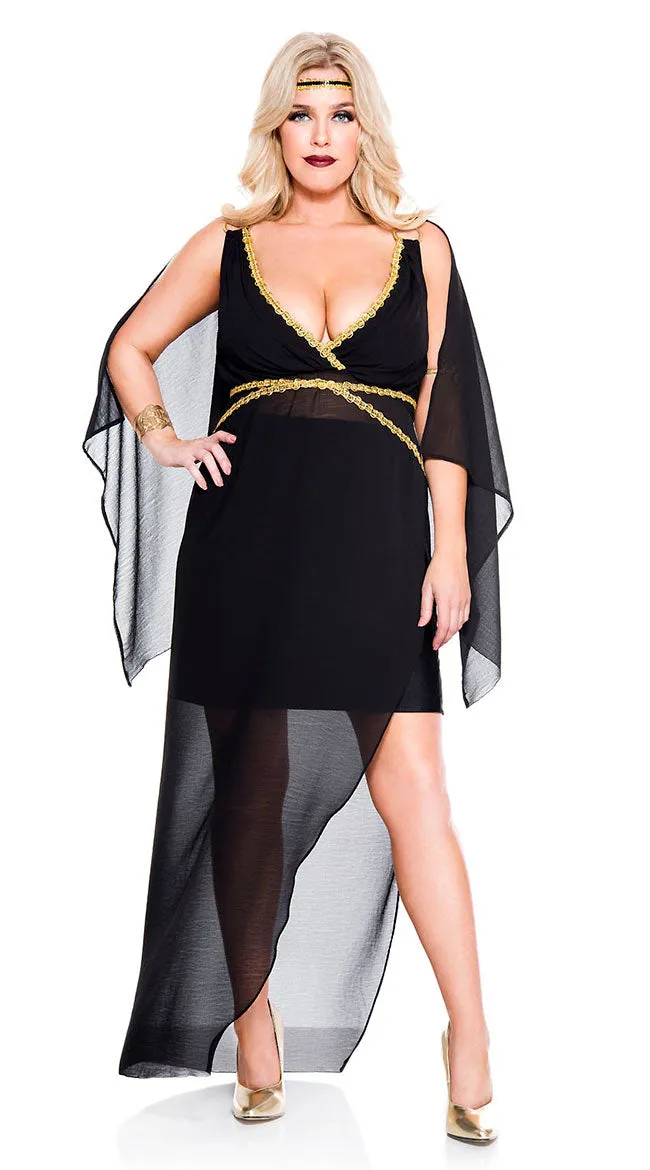 Plus Size Gorgeous Midnight Goddess Costume