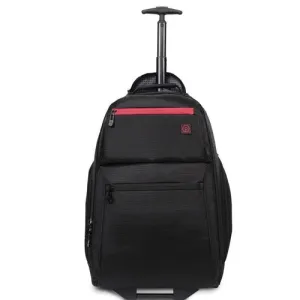 Protege 22" Black Rolling Backpack with Telescopic Handle