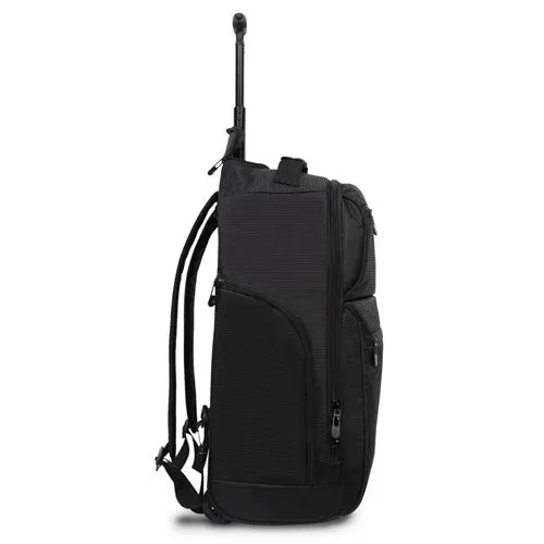 Protege 22" Black Rolling Backpack with Telescopic Handle