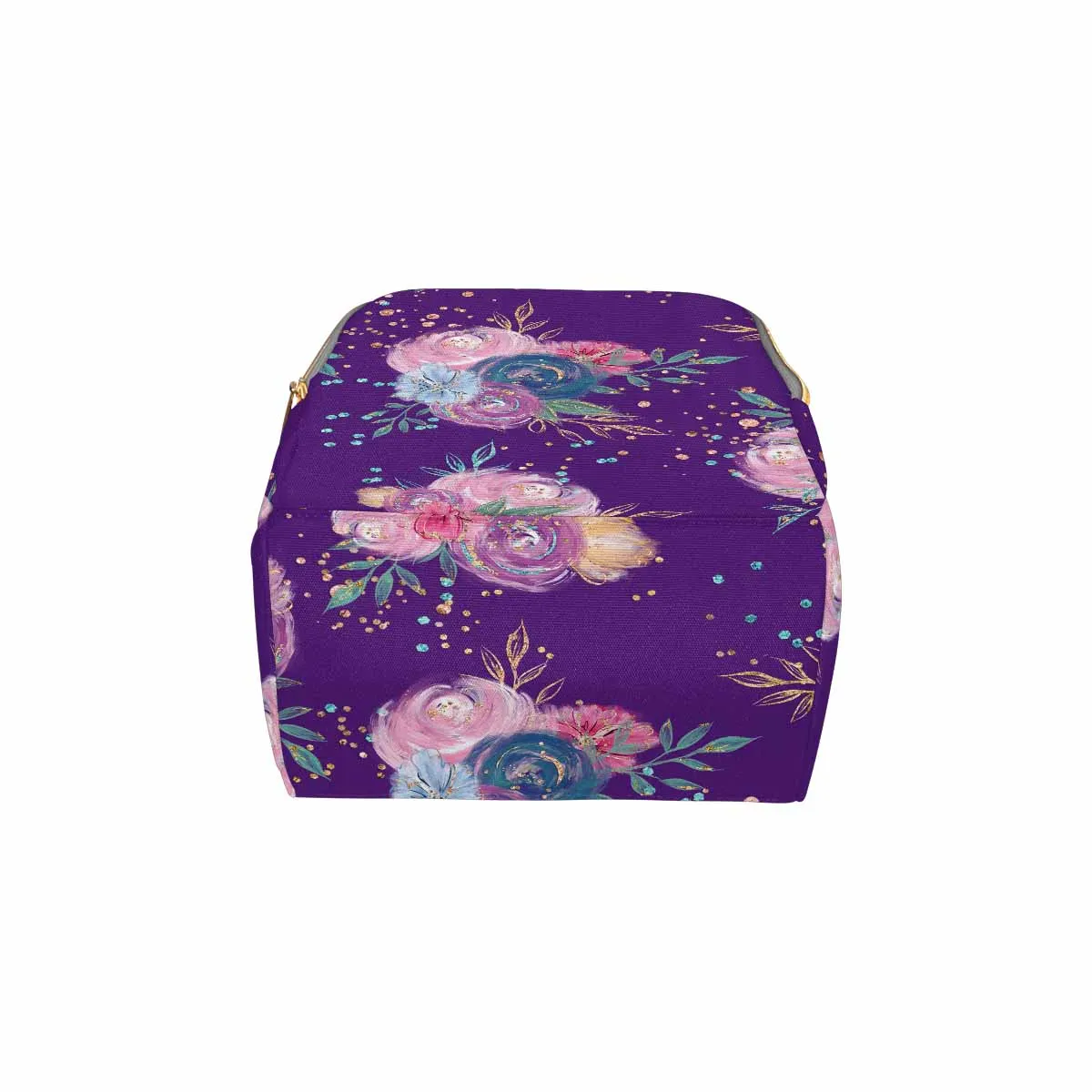 Purple Floral Diaper Bag Backpack