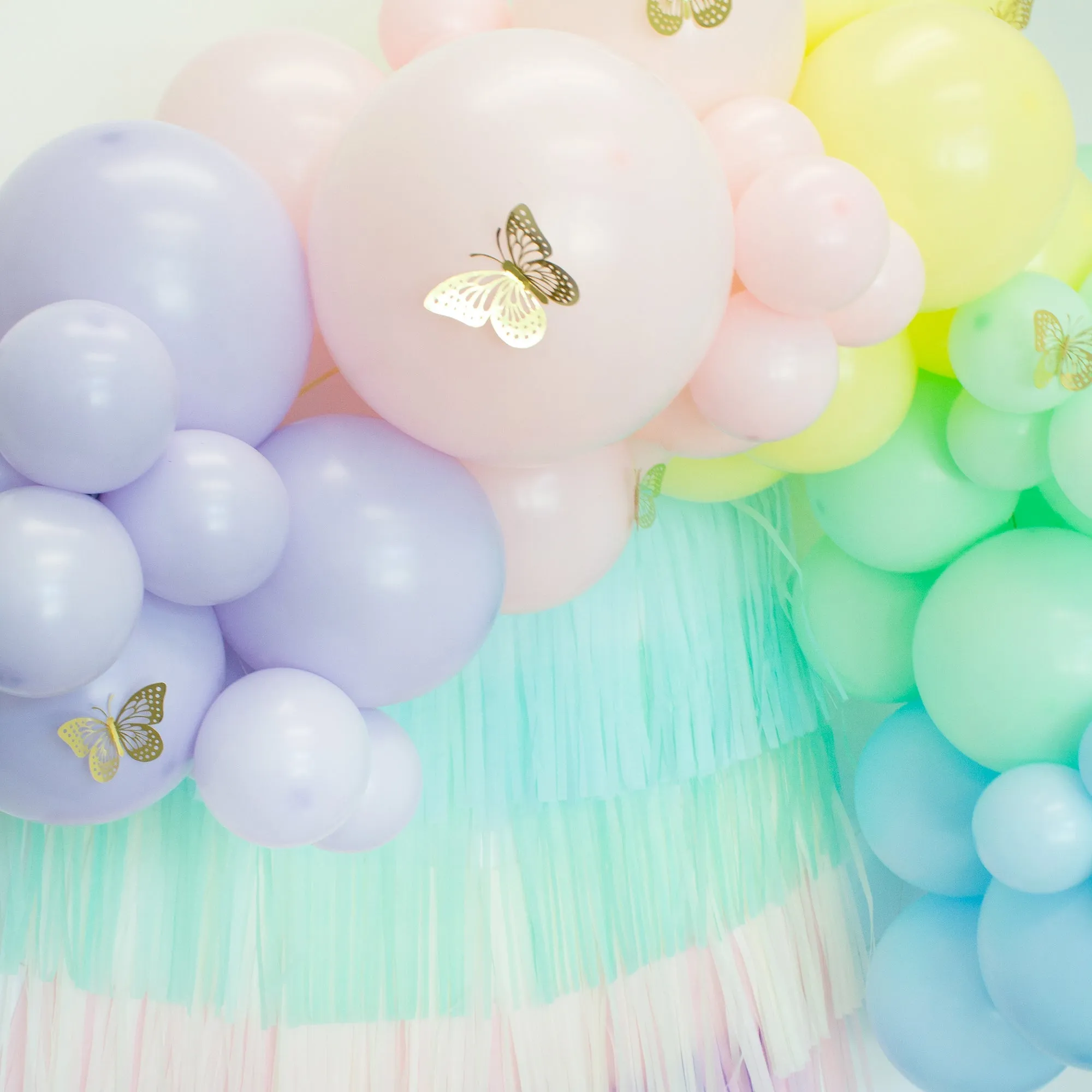 Rainbow Balloon Arch - Pastel Balloon Garland Kit