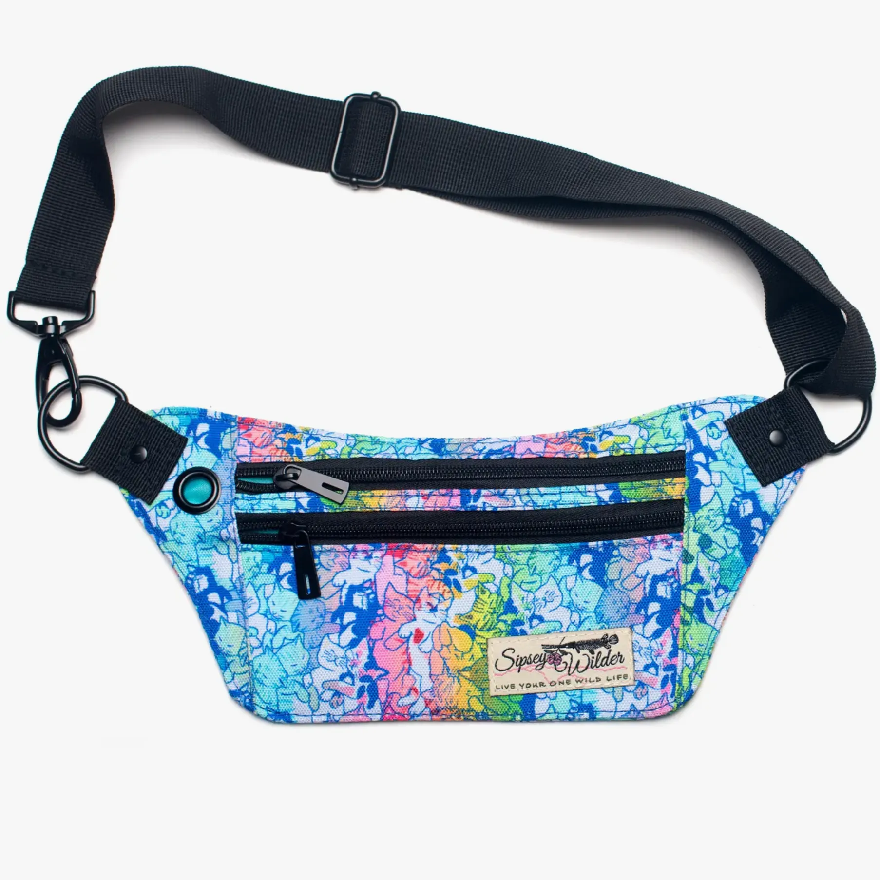 Rainbow Kittens Pocket Belt