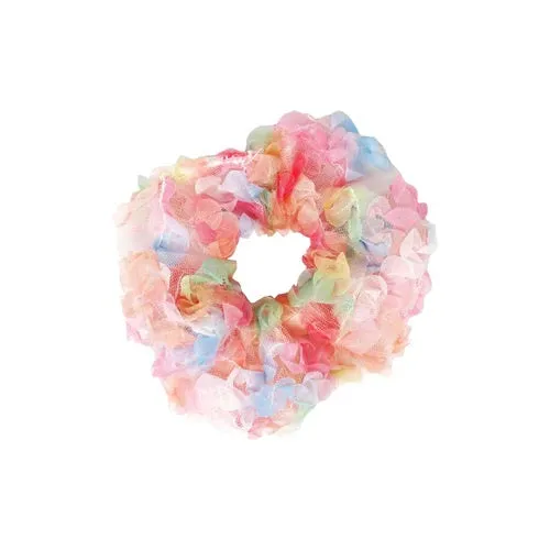 Rainbow Tulle Large Hair Scrunchie