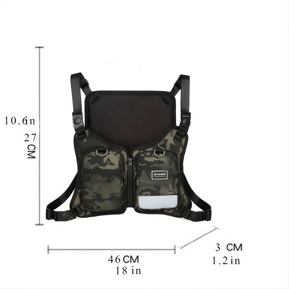 Reflective Camouflage Chest Bag Trendy Running Waist