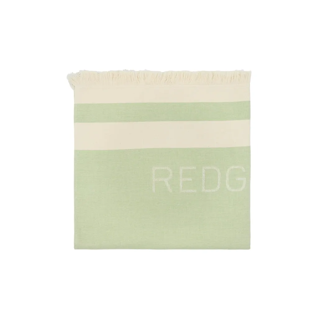 Regitze Towel - Green Pastel Stripe