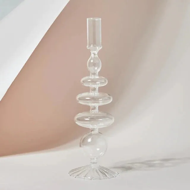 Retro Glass Candle Holder