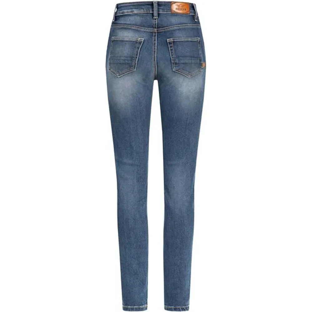 Rokker Rokkertech Ladies High Waist Denim Jeans Blue