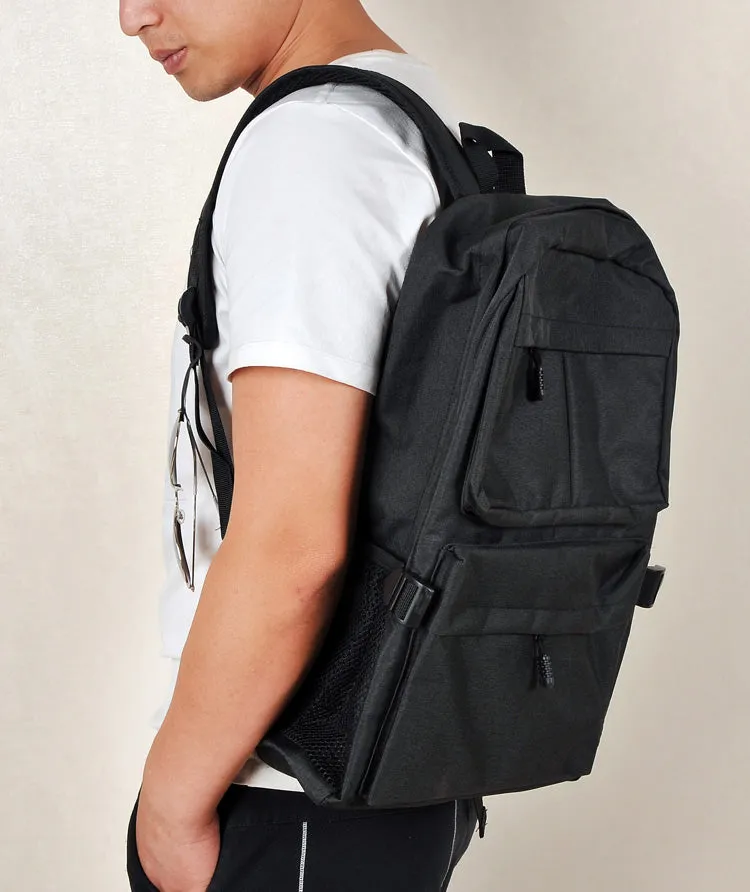 RYUGA Korean Fashion Unisex Backpack with USB CHARGE Port