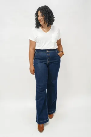 San Fransisco Wide Leg Denim Trousers