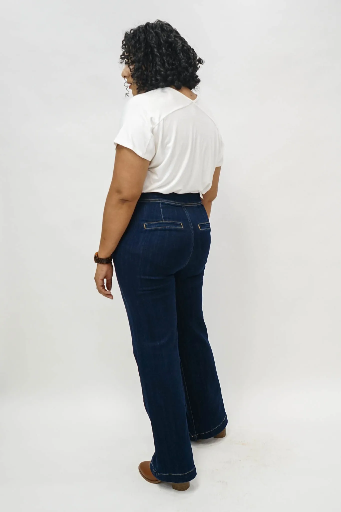 San Fransisco Wide Leg Denim Trousers